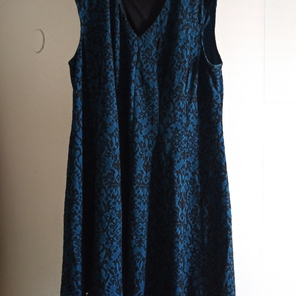 Studio One mixed blue dress size 22 🍾